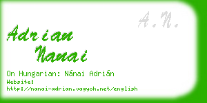 adrian nanai business card
